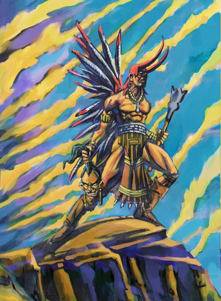 Ilustración de la baraja Morir peleando